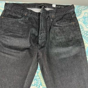 John Varvatos Bowery Slim Straight Fit Jeans, Size 32X32, Black Color